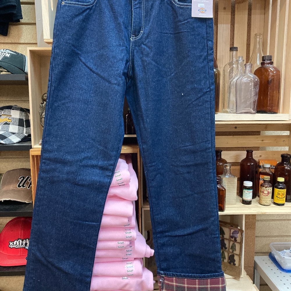 Womens Size 10 Tall Flannel Dickie Jeans